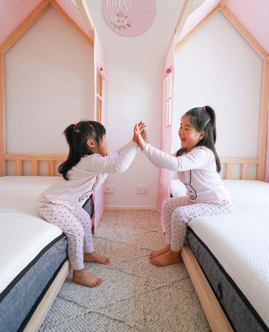 【専用 こっちゃん様】Ecosa ベッドマットレス　キッズ　シングル HAGiHARA（萩原） ベッド シングル マットレス付き マットレスセット